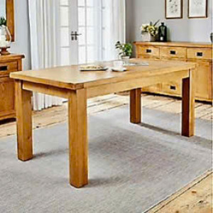 Rustic - Gỗ Sồi : Bàn Ăn Một Mảnh - 180cm